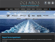 Tablet Screenshot of oceanosmarine.com